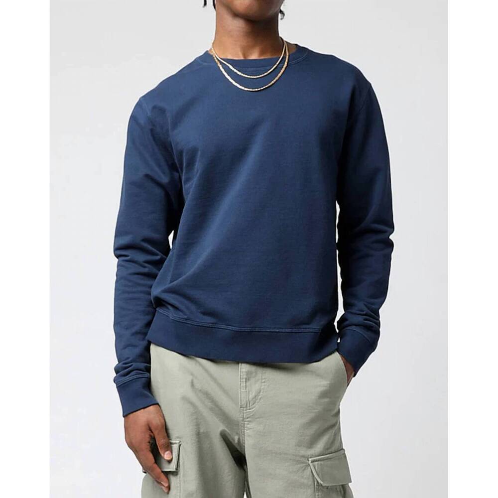 NEW CORRIDOR acid wash sweatshirt in navy